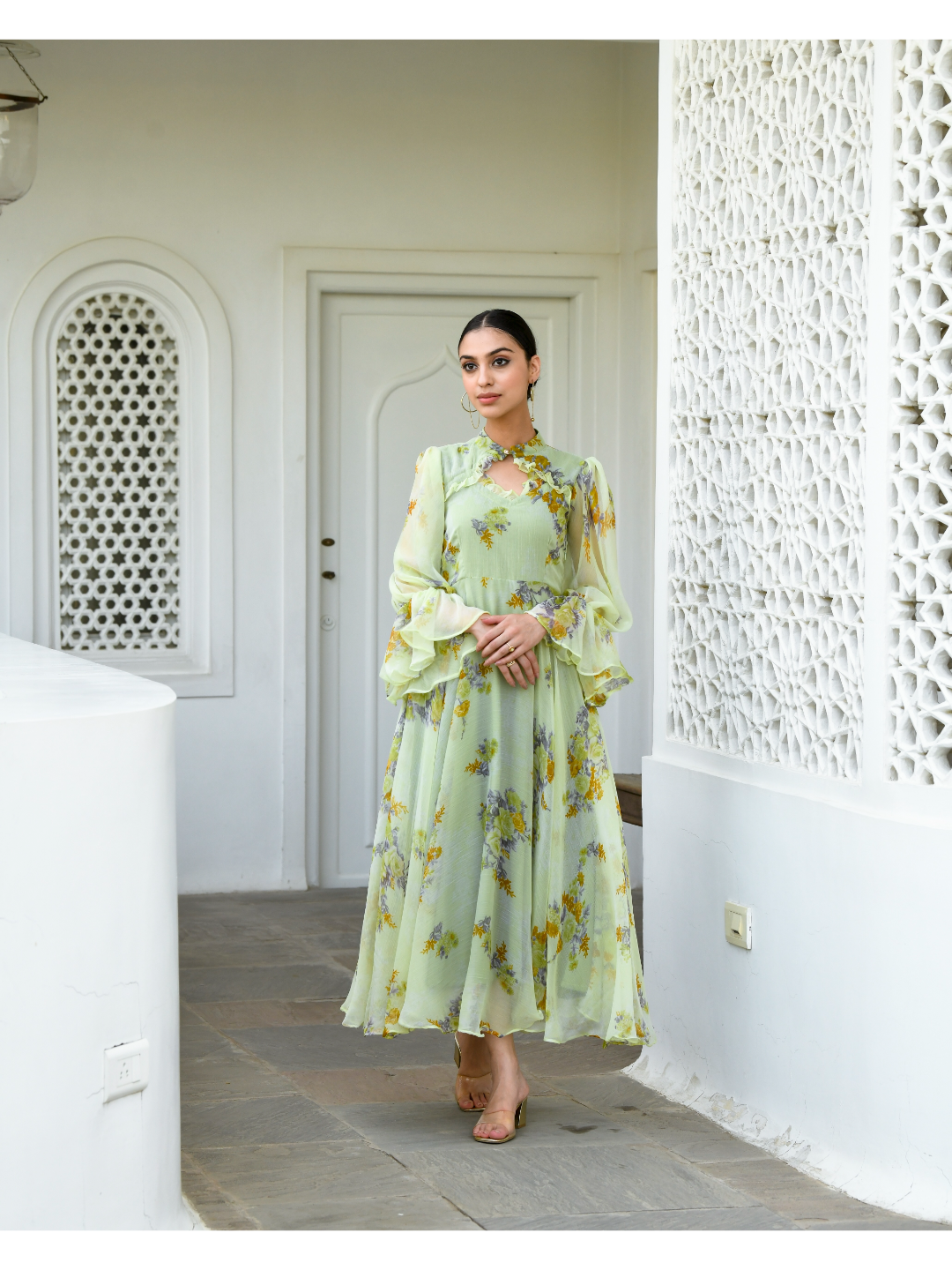 Olive Dress Suti-Kapda
